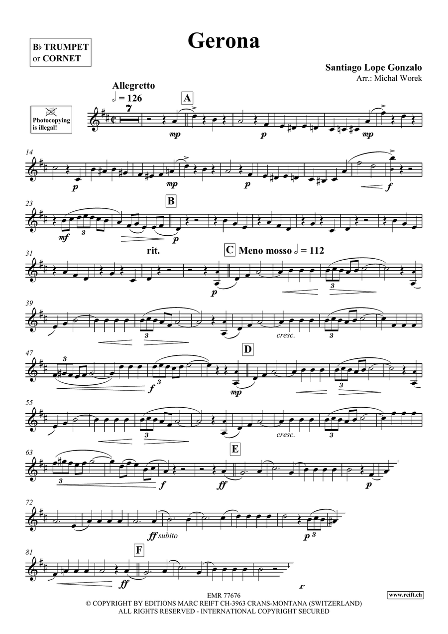 Gerona Gerona Cornet scores gallery preview page 3