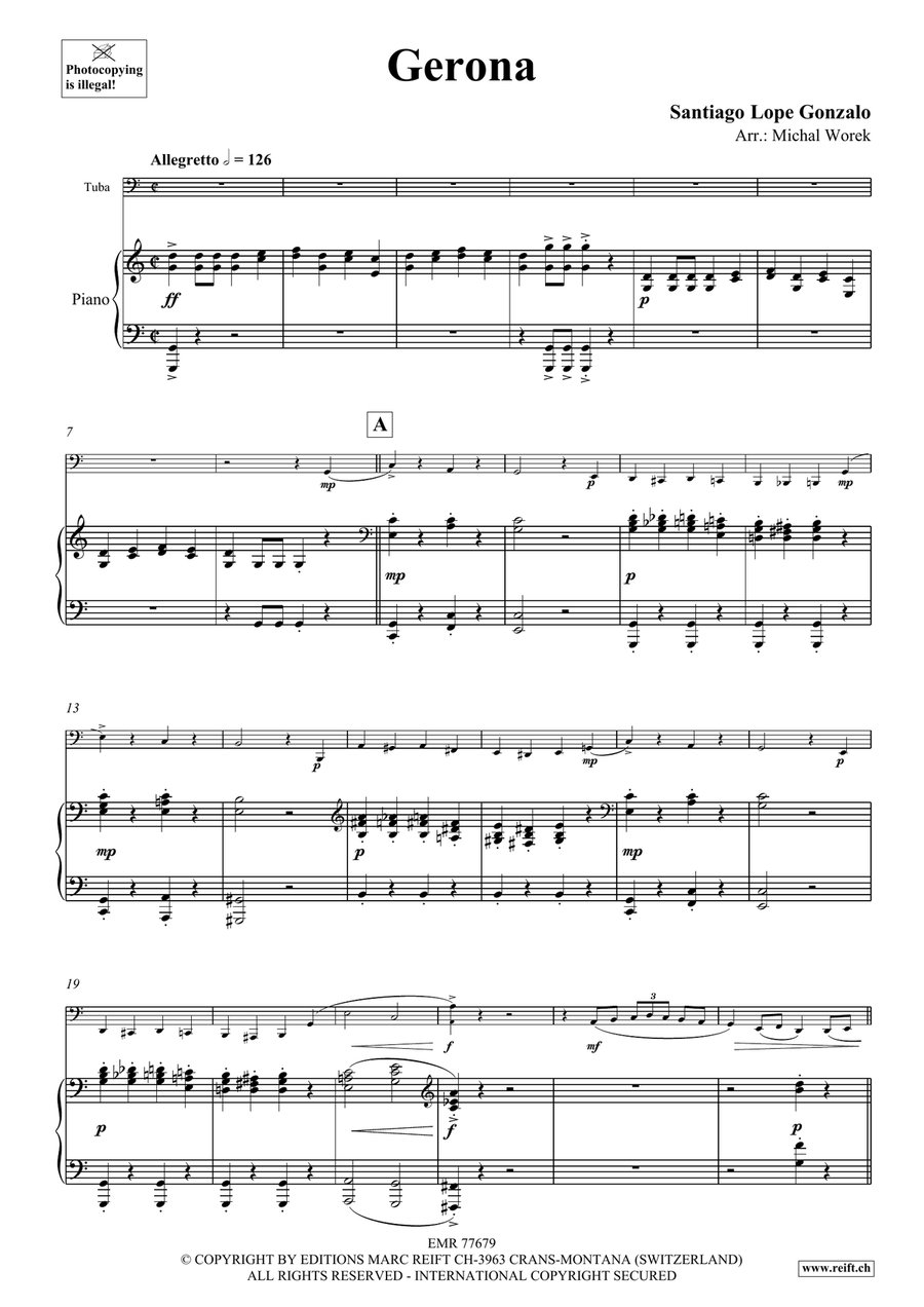 Gerona Gerona Tuba scores gallery preview page 4