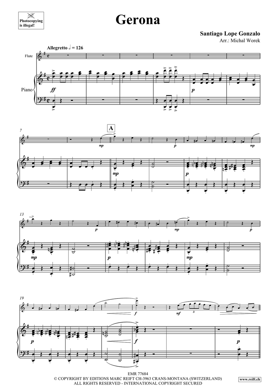 Gerona Gerona Flute Solo scores gallery preview page 4