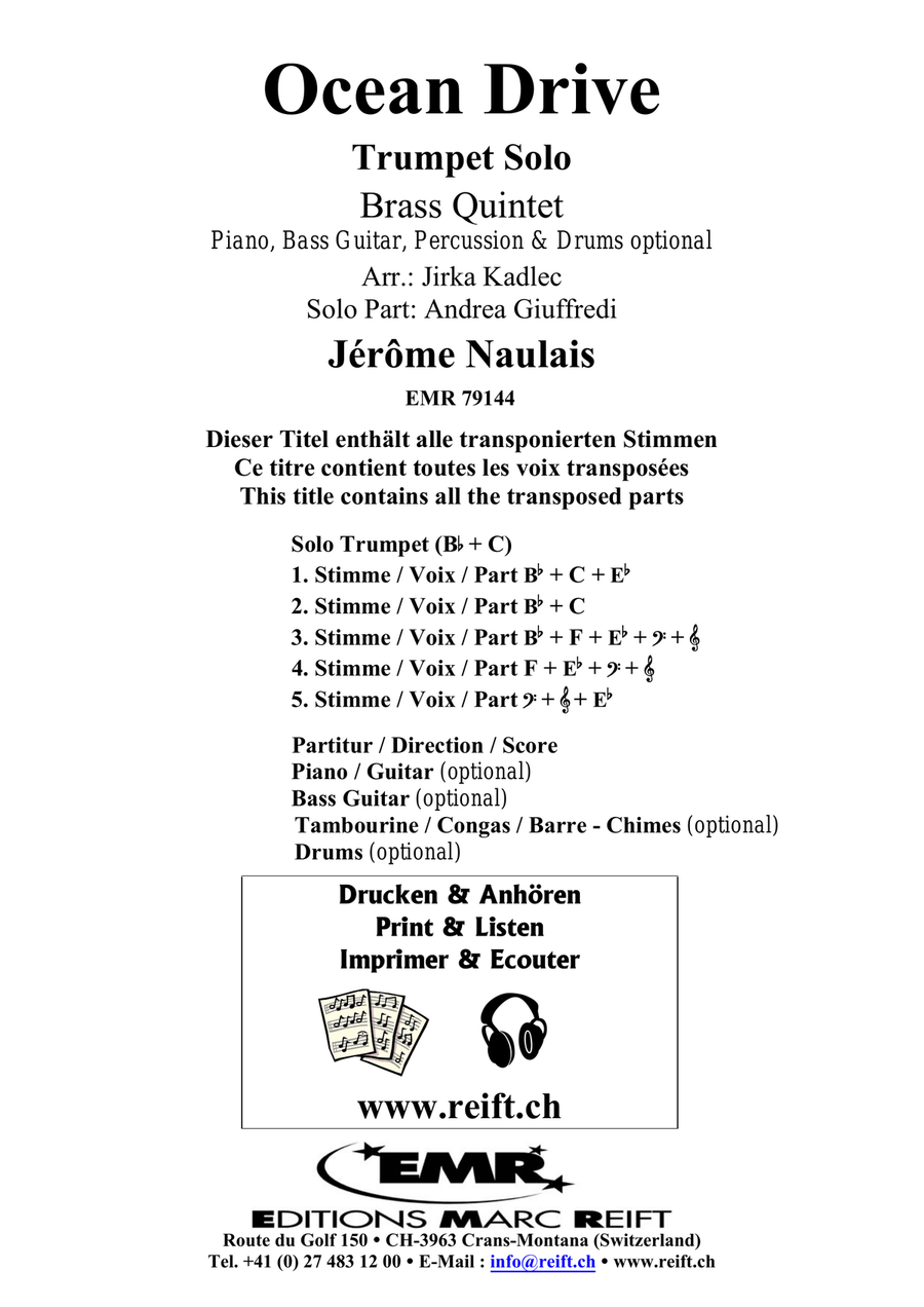 Ocean Drive Ocean Drive Brass Quintet scores gallery preview page 2