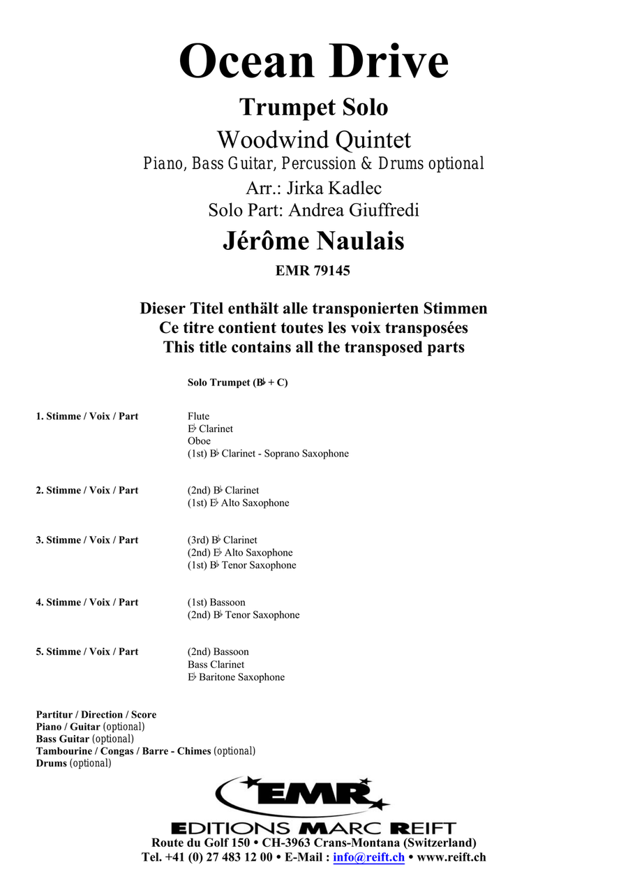 Ocean Drive Ocean Drive Woodwind Quintet scores gallery preview page 2