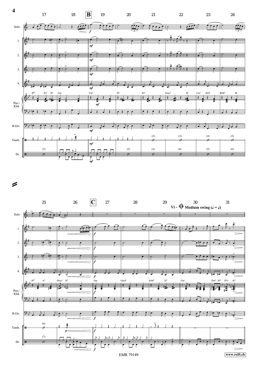 Ocean Drive Saxophone scores gallery preview page 5