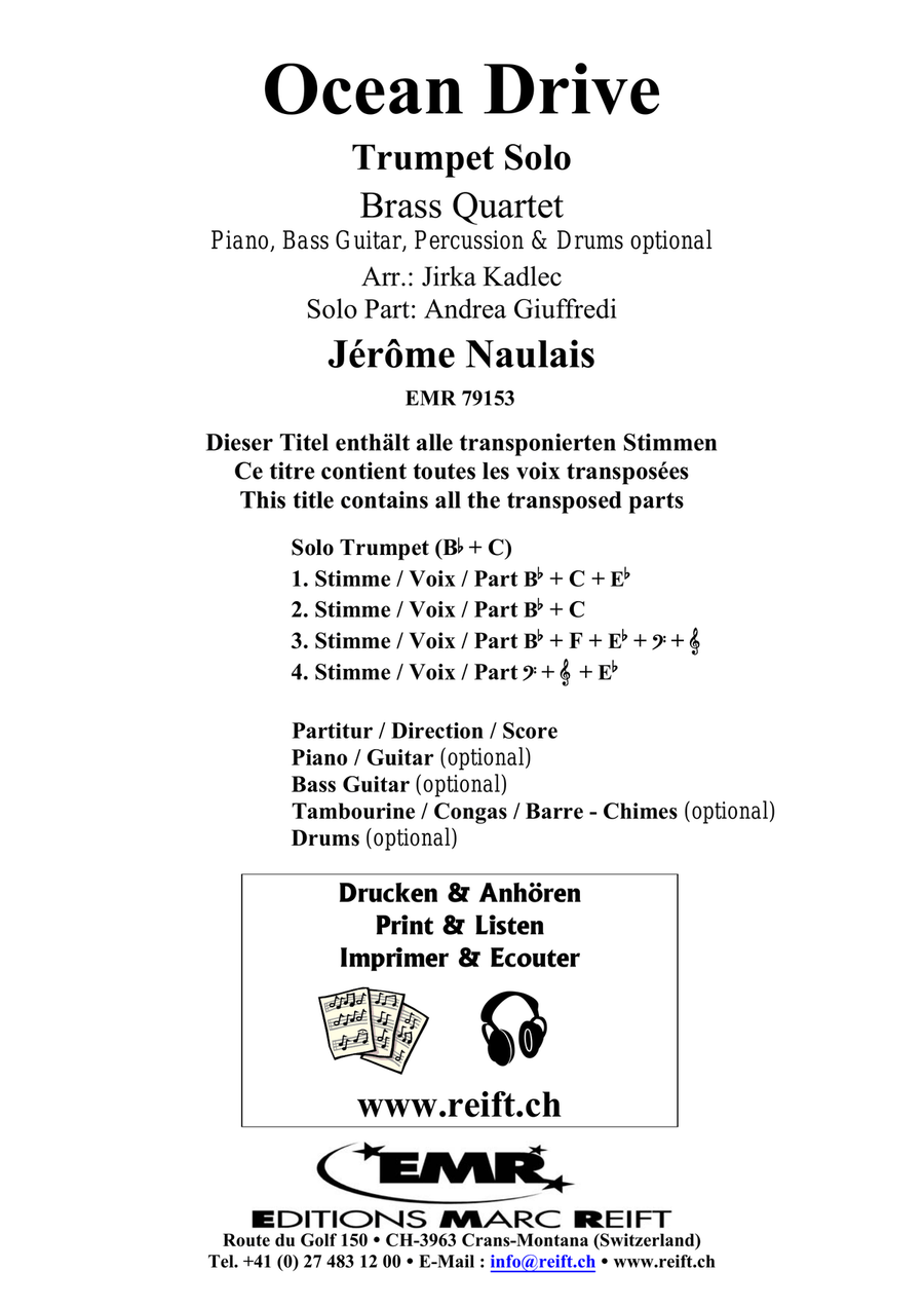 Ocean Drive Ocean Drive Brass Quartet scores gallery preview page 2