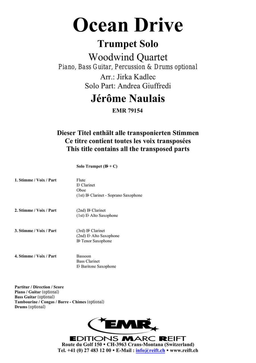Ocean Drive Ocean Drive Woodwind Quartet scores gallery preview page 2