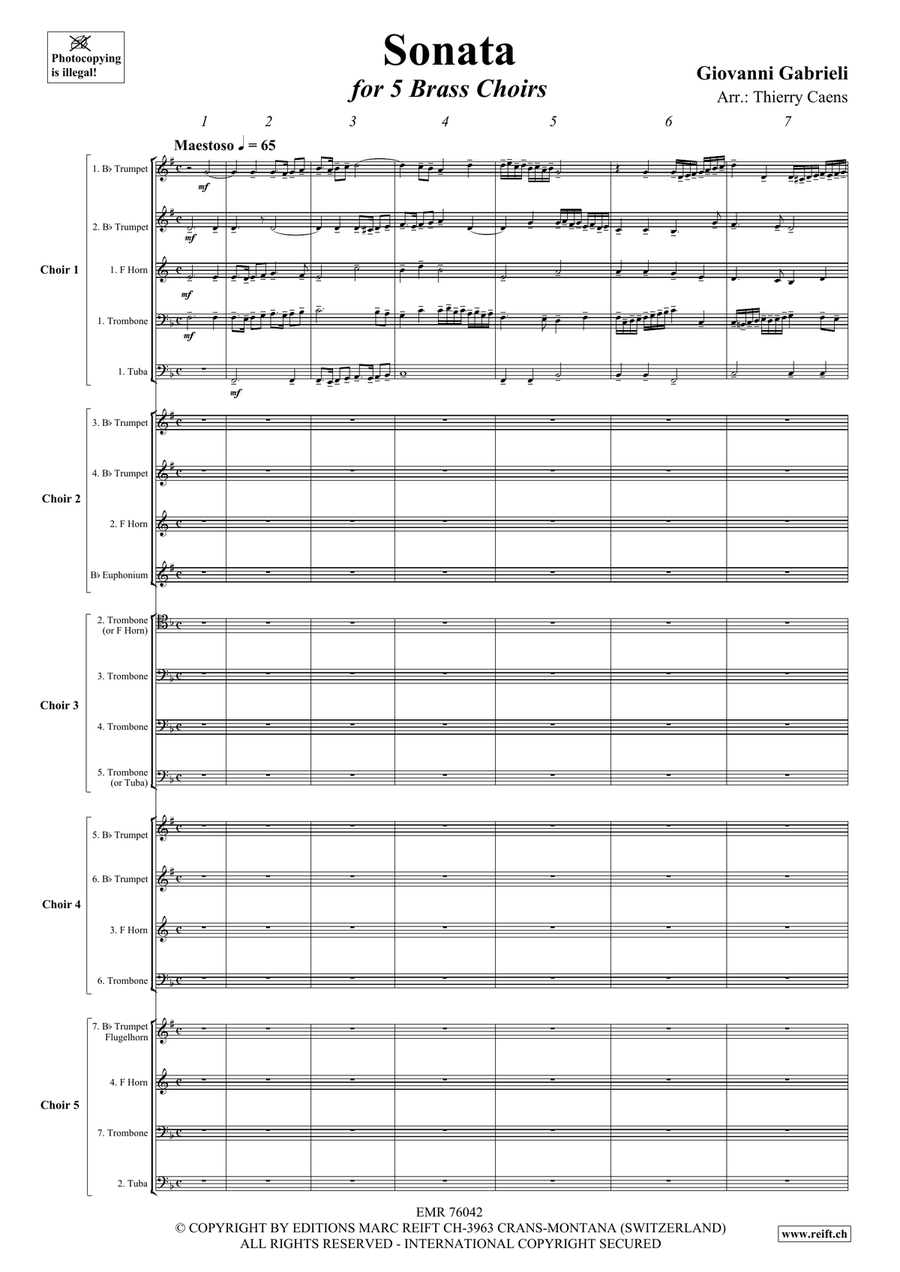 Sonata Sonata Euphonium scores gallery preview page 3