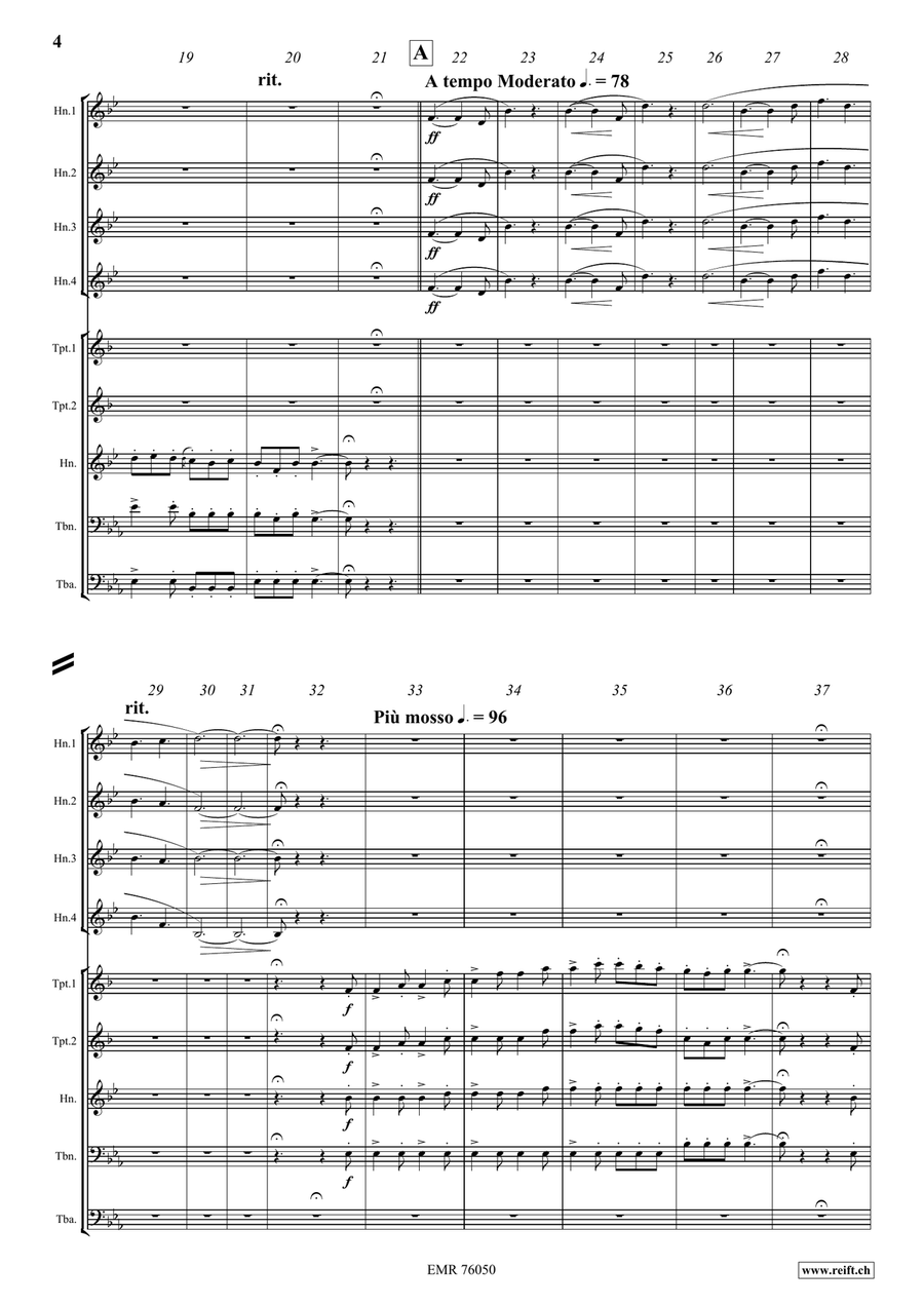 Le Rendez-vous de Chasse Le Rendez-vous de Chasse Brass Quintet scores gallery preview page 4