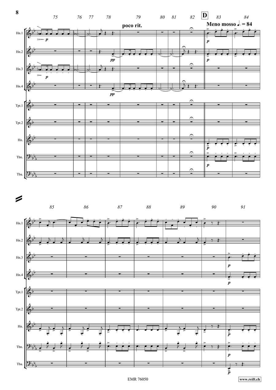 Le Rendez-vous de Chasse Le Rendez-vous de Chasse Brass Quintet scores gallery preview page 8
