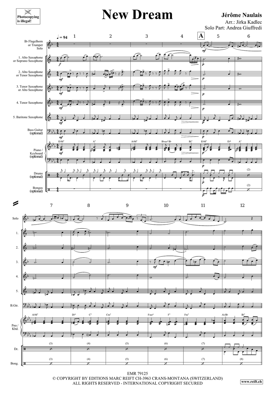 New Dream New Dream Saxophone scores gallery preview page 4