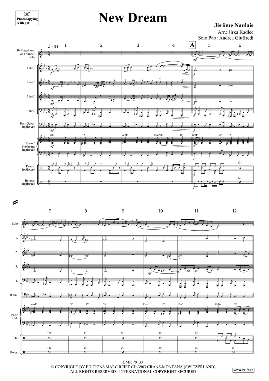 New Dream New Dream Flugelhorn scores gallery preview page 4