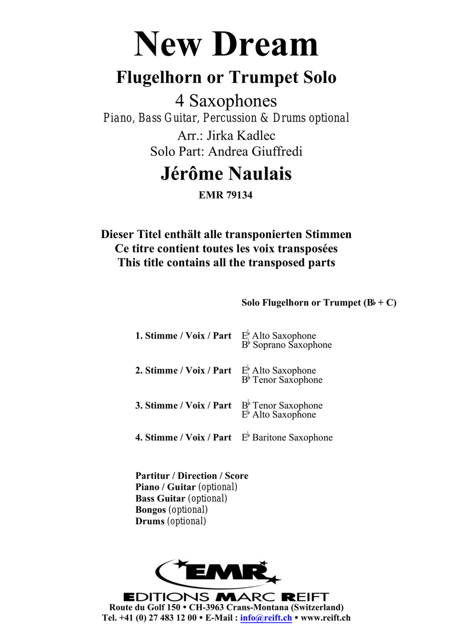 New Dream New Dream Saxophone scores gallery preview page 2