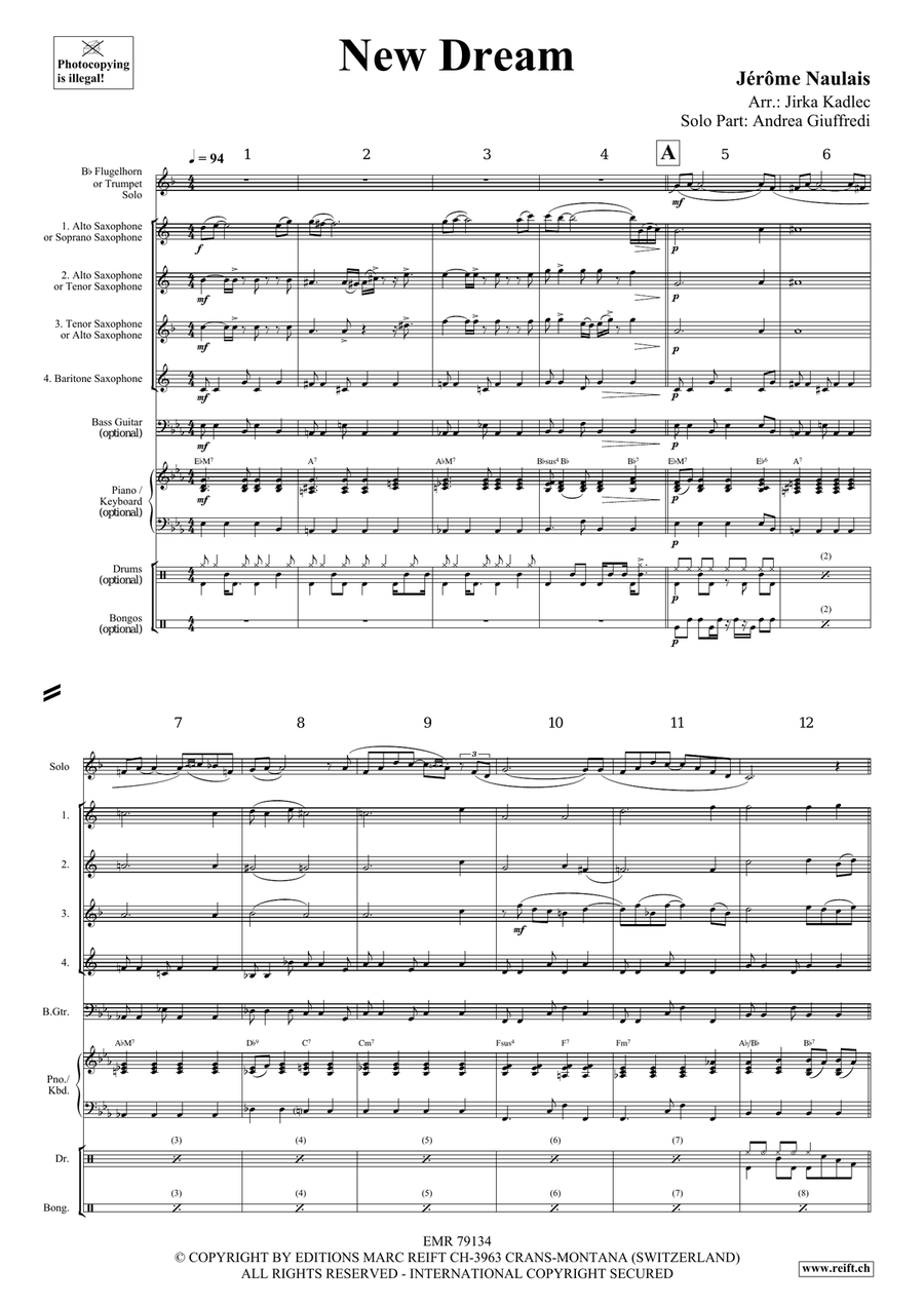 New Dream New Dream Saxophone scores gallery preview page 4
