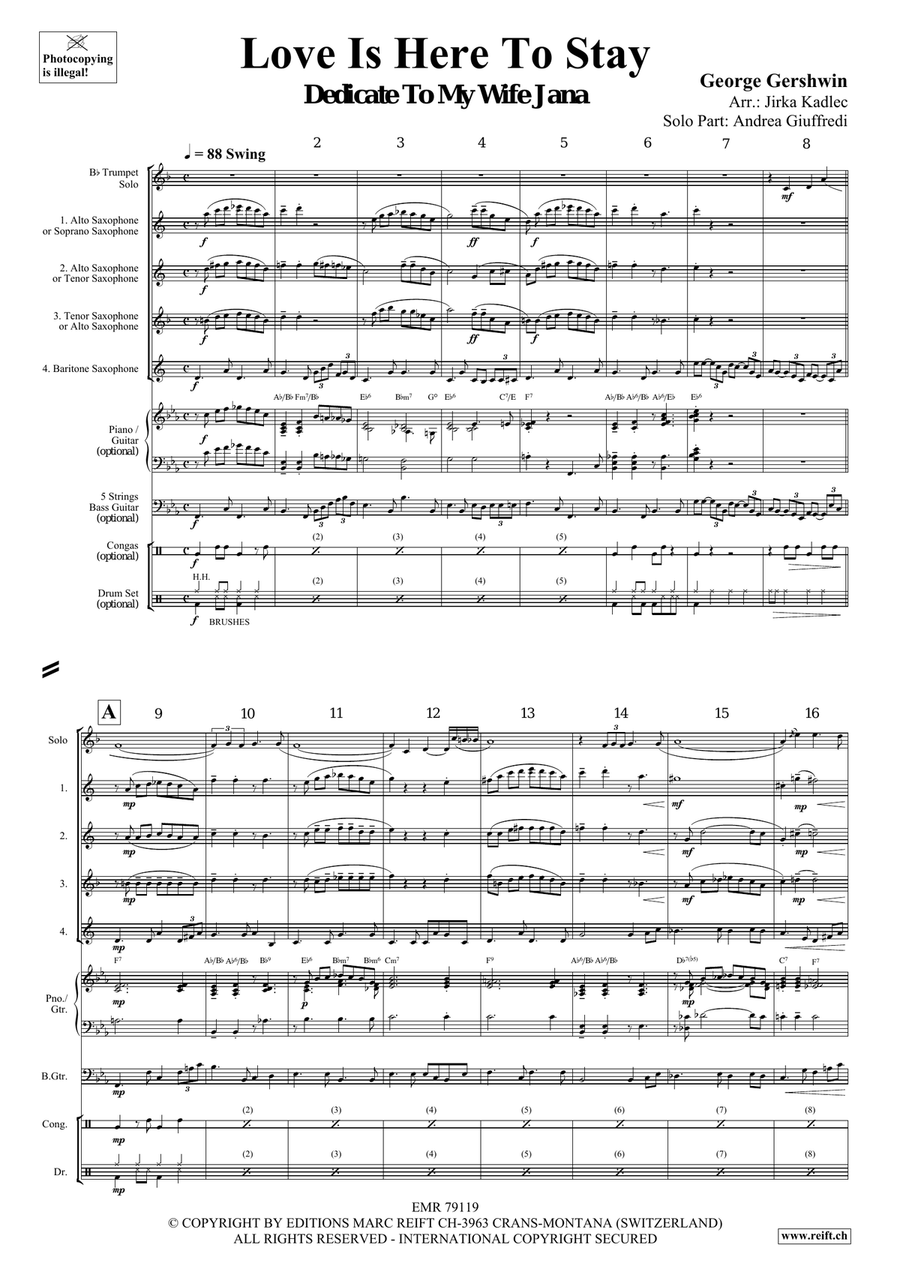 Love Is Here To Stay Love Is Here To Stay Saxophone scores gallery preview page 4