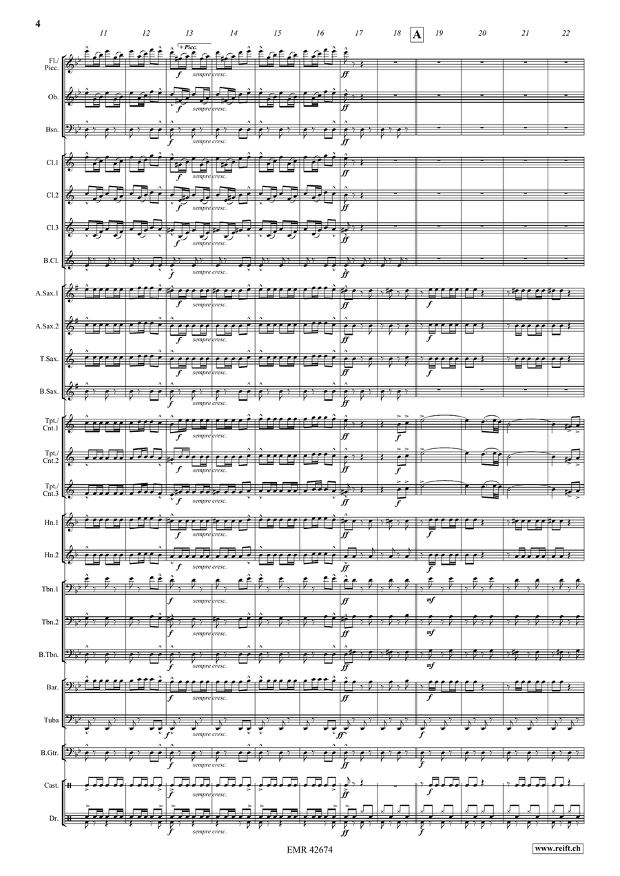 4 Spanish Pasodobles 4 Spanish Pasodobles Concert Band scores gallery preview page 4