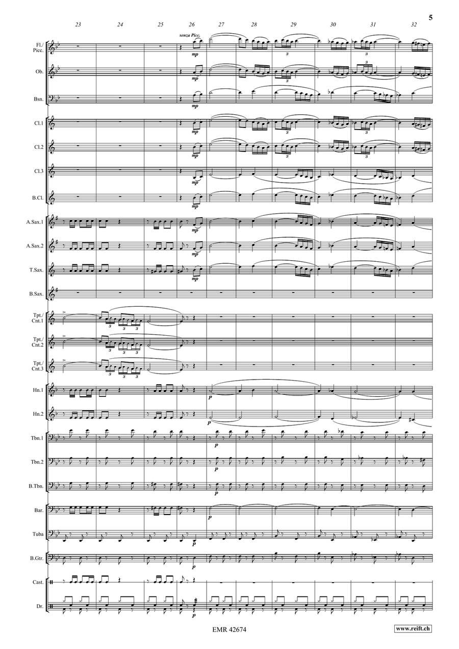 4 Spanish Pasodobles 4 Spanish Pasodobles Concert Band scores gallery preview page 5