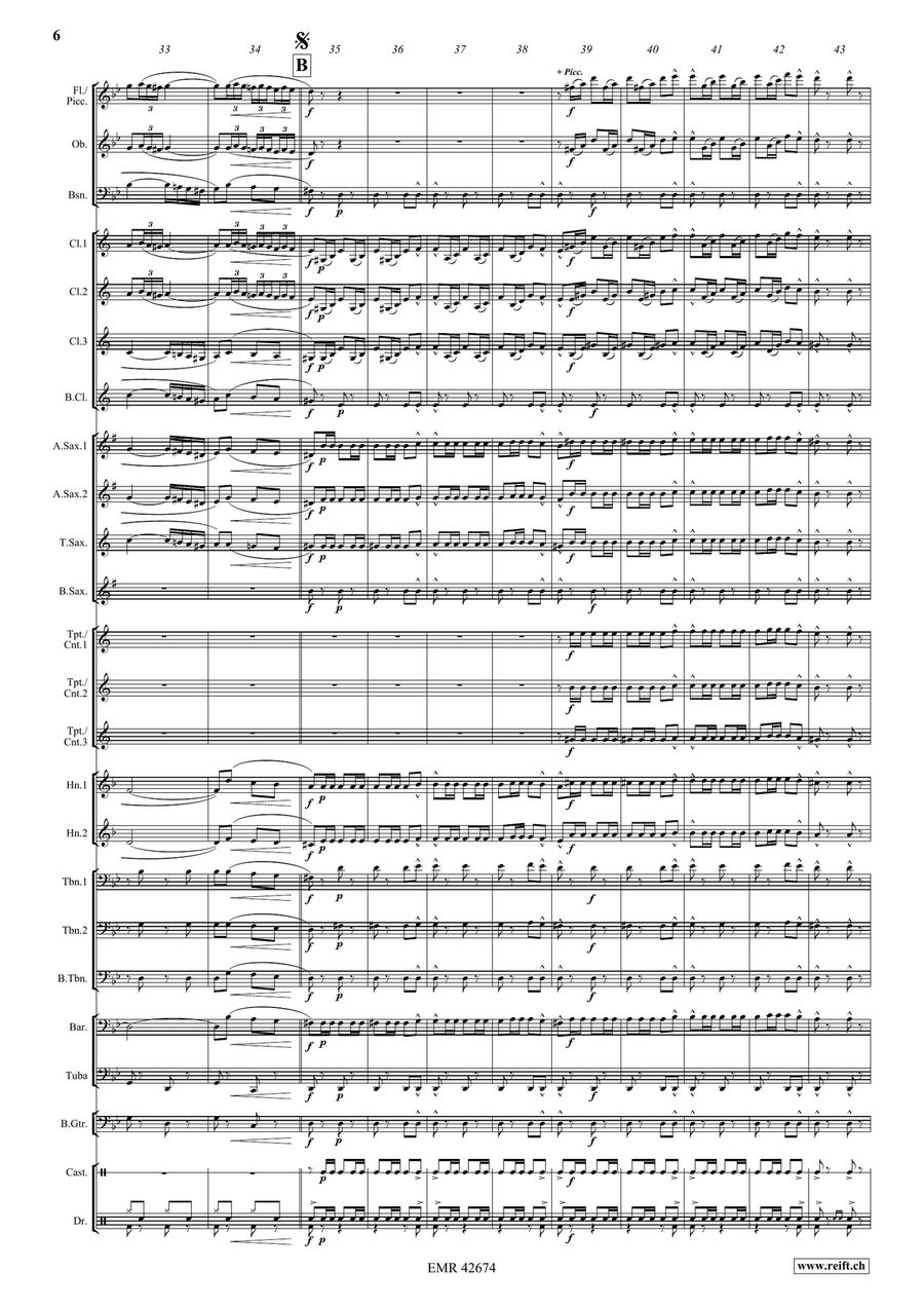 4 Spanish Pasodobles 4 Spanish Pasodobles Concert Band scores gallery preview page 6