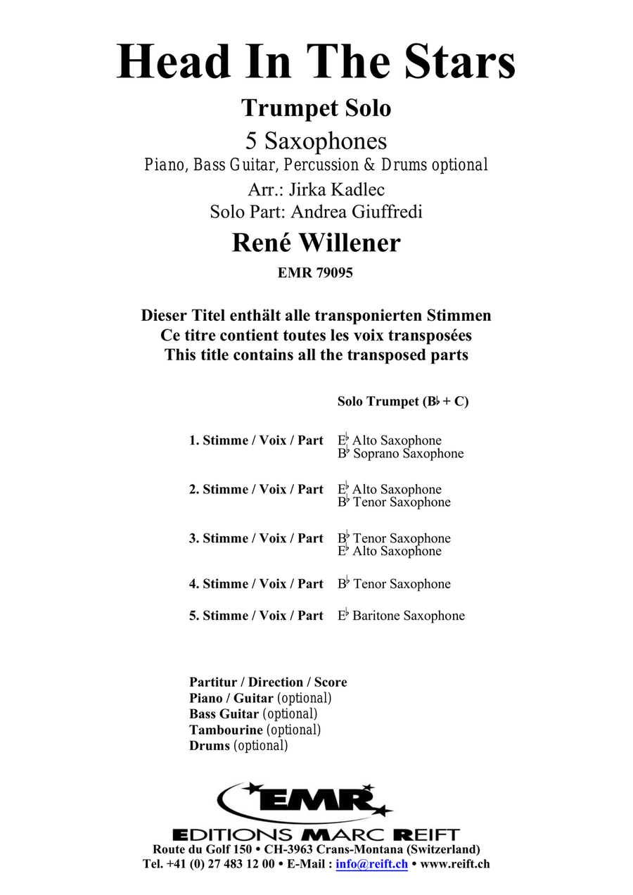 Head In The Stars Head In The Stars Saxophone scores gallery preview page 2