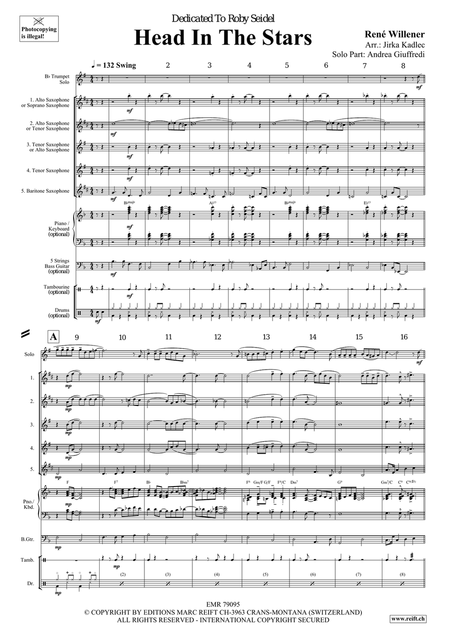 Head In The Stars Head In The Stars Saxophone scores gallery preview page 4