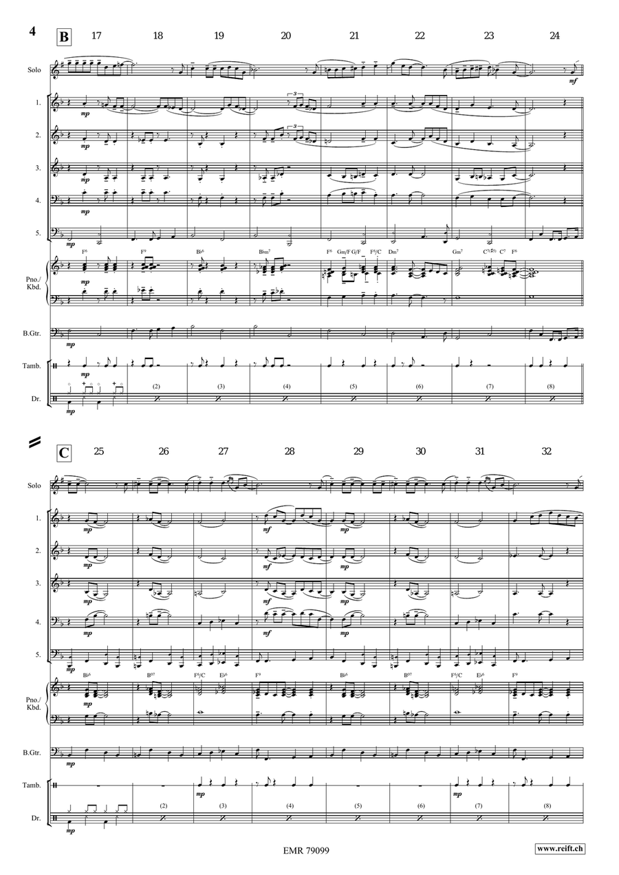 Head In The Stars Head In The Stars Brass Quintet scores gallery preview page 5