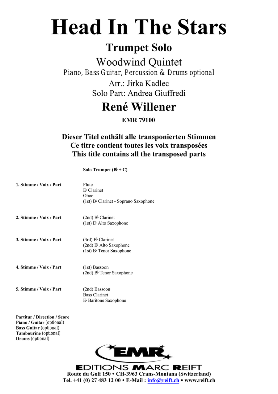 Head In The Stars Head In The Stars Woodwind Quintet scores gallery preview page 2
