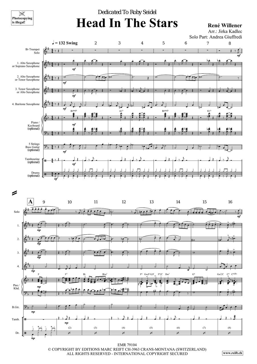 Head In The Stars Head In The Stars Saxophone scores gallery preview page 4