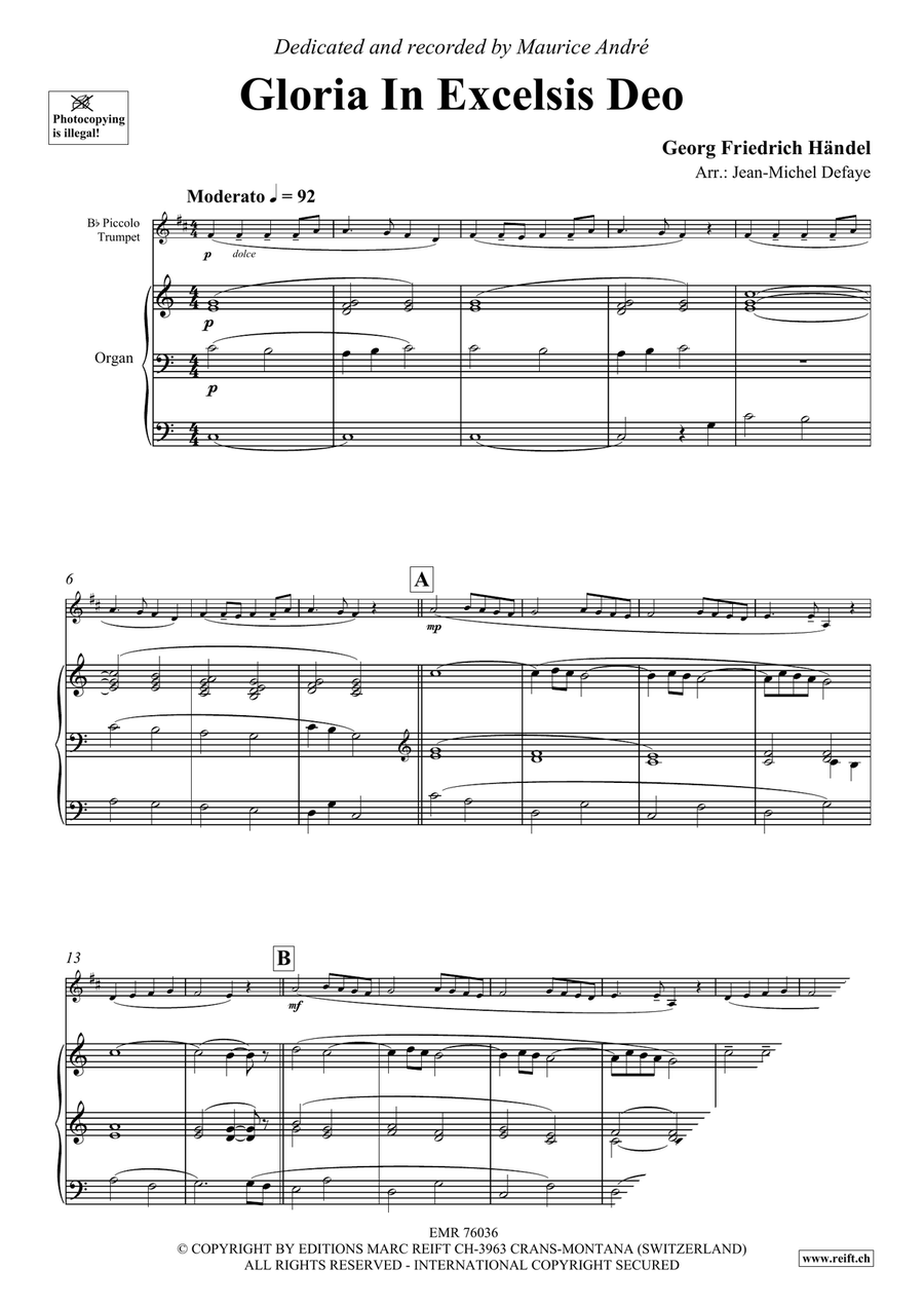 Gloria In Excelsis Deo Gloria In Excelsis Deo Piccolo Trumpet scores gallery preview page 3