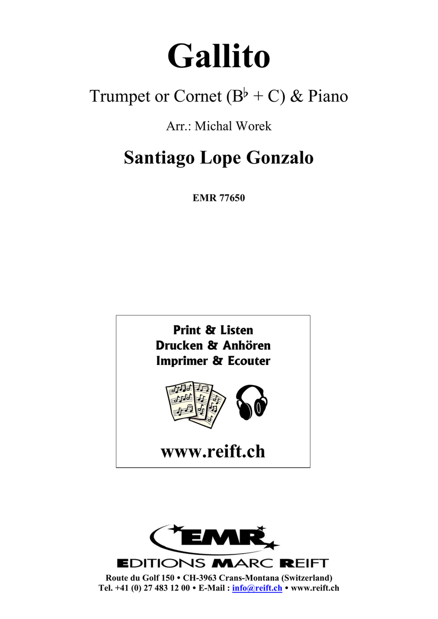 Gallito Gallito Cornet scores gallery preview page 2