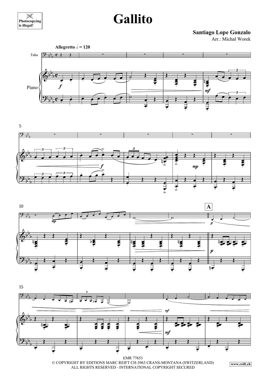 Gallito Gallito Tuba scores gallery preview page 4