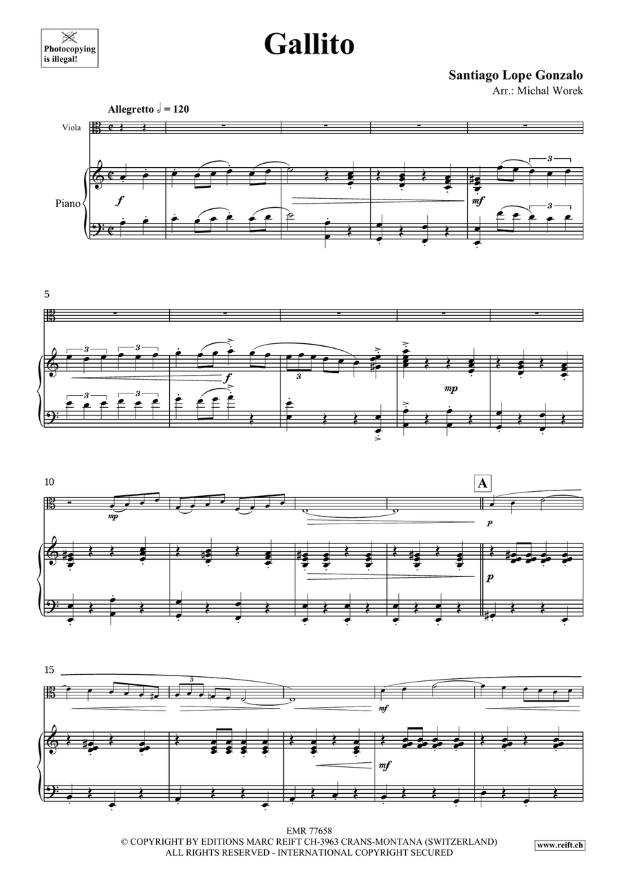 Gallito Gallito Piano Accompaniment scores gallery preview page 4