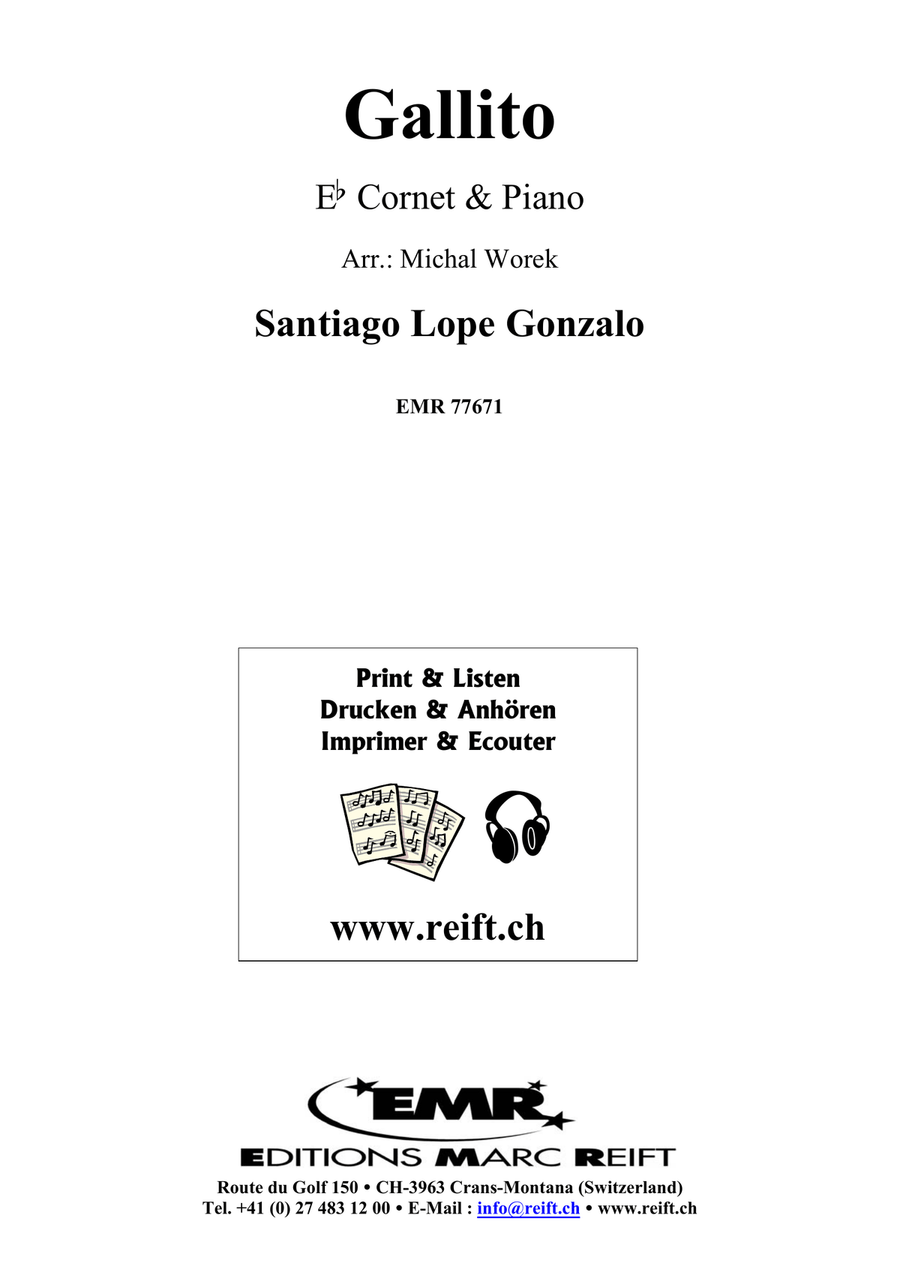 Gallito Gallito Cornet scores gallery preview page 2