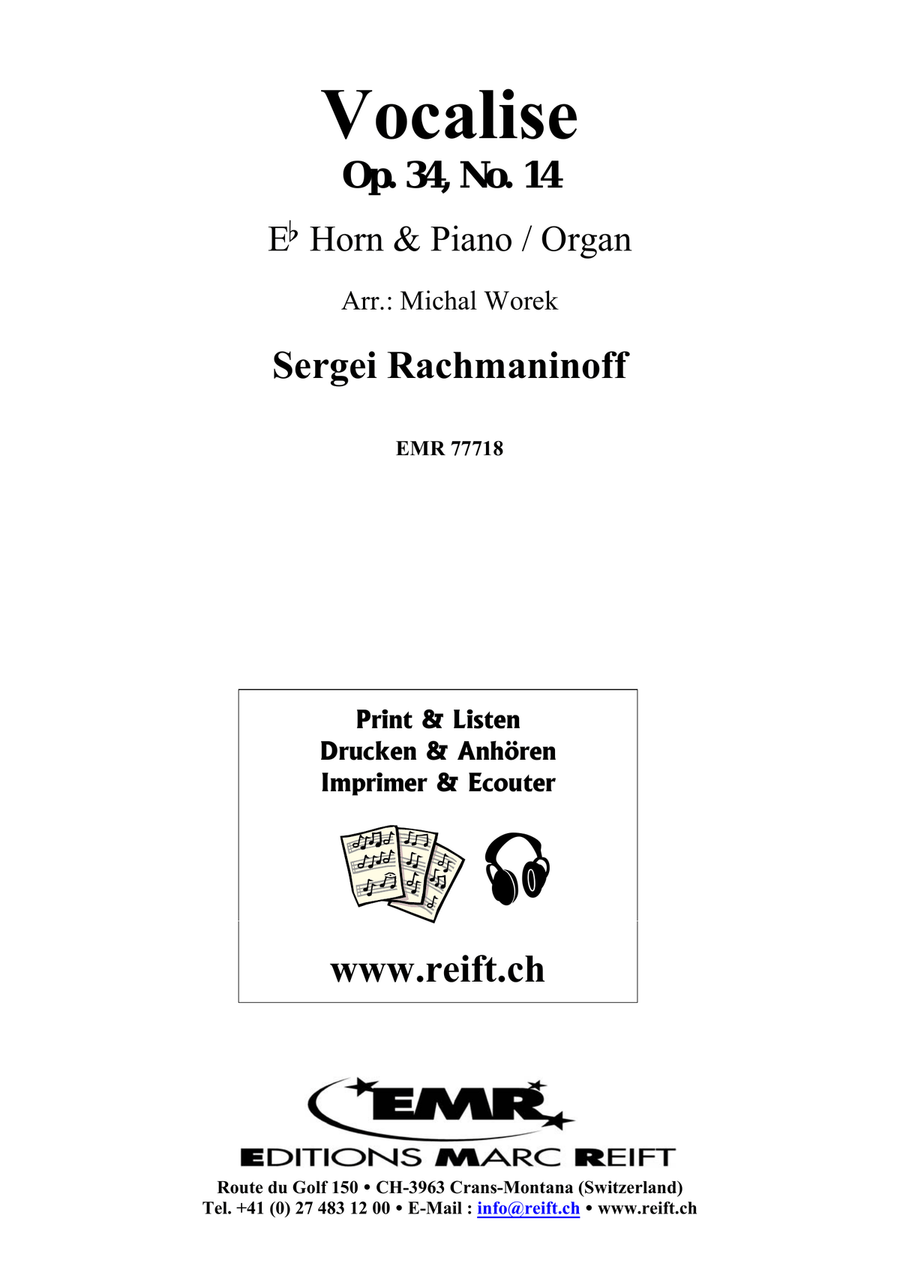 Vocalise Vocalise Horn scores gallery preview page 2