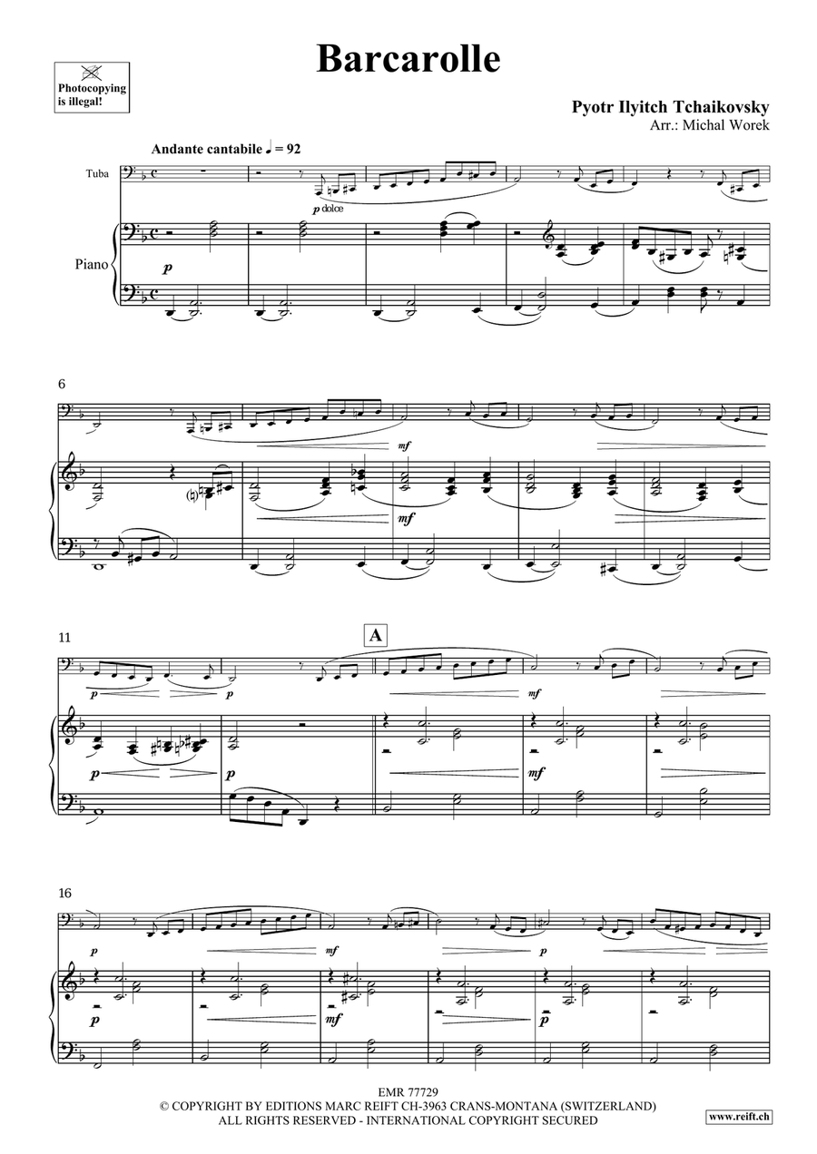 Barcarolle Barcarolle Tuba scores gallery preview page 4