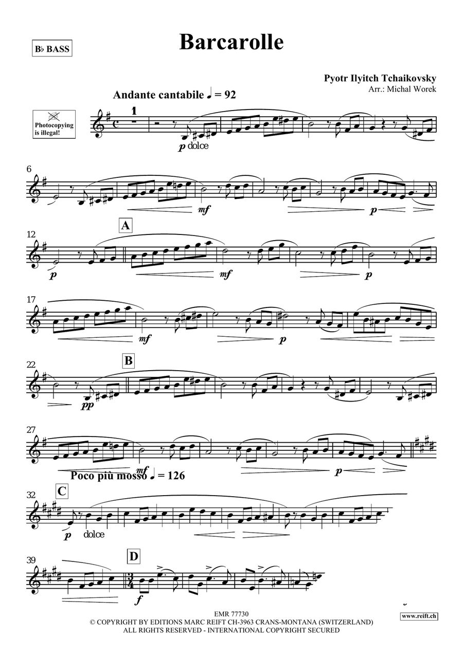 Barcarolle Barcarolle Voice Solo scores gallery preview page 3