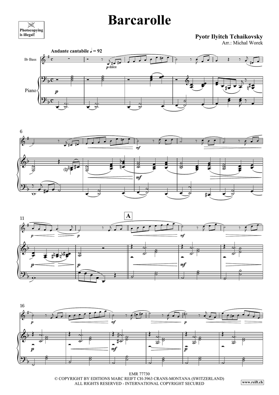 Barcarolle Barcarolle Voice Solo scores gallery preview page 4