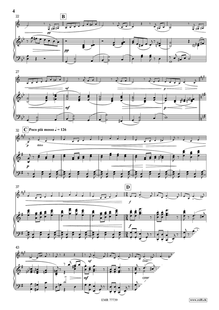 Barcarolle Barcarolle Bass Clarinet scores gallery preview page 5
