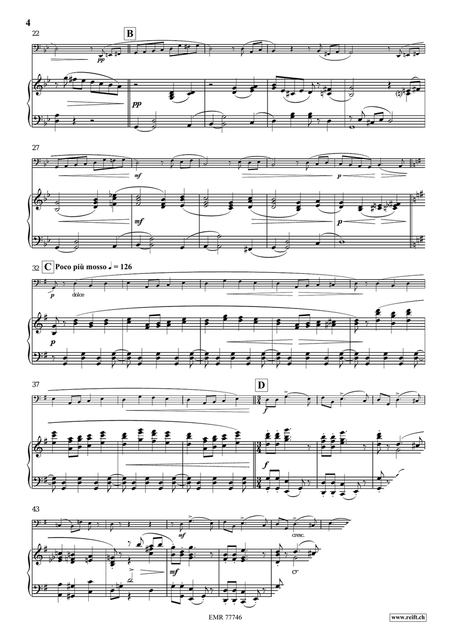 Barcarolle Bass Trombone scores gallery preview page 5