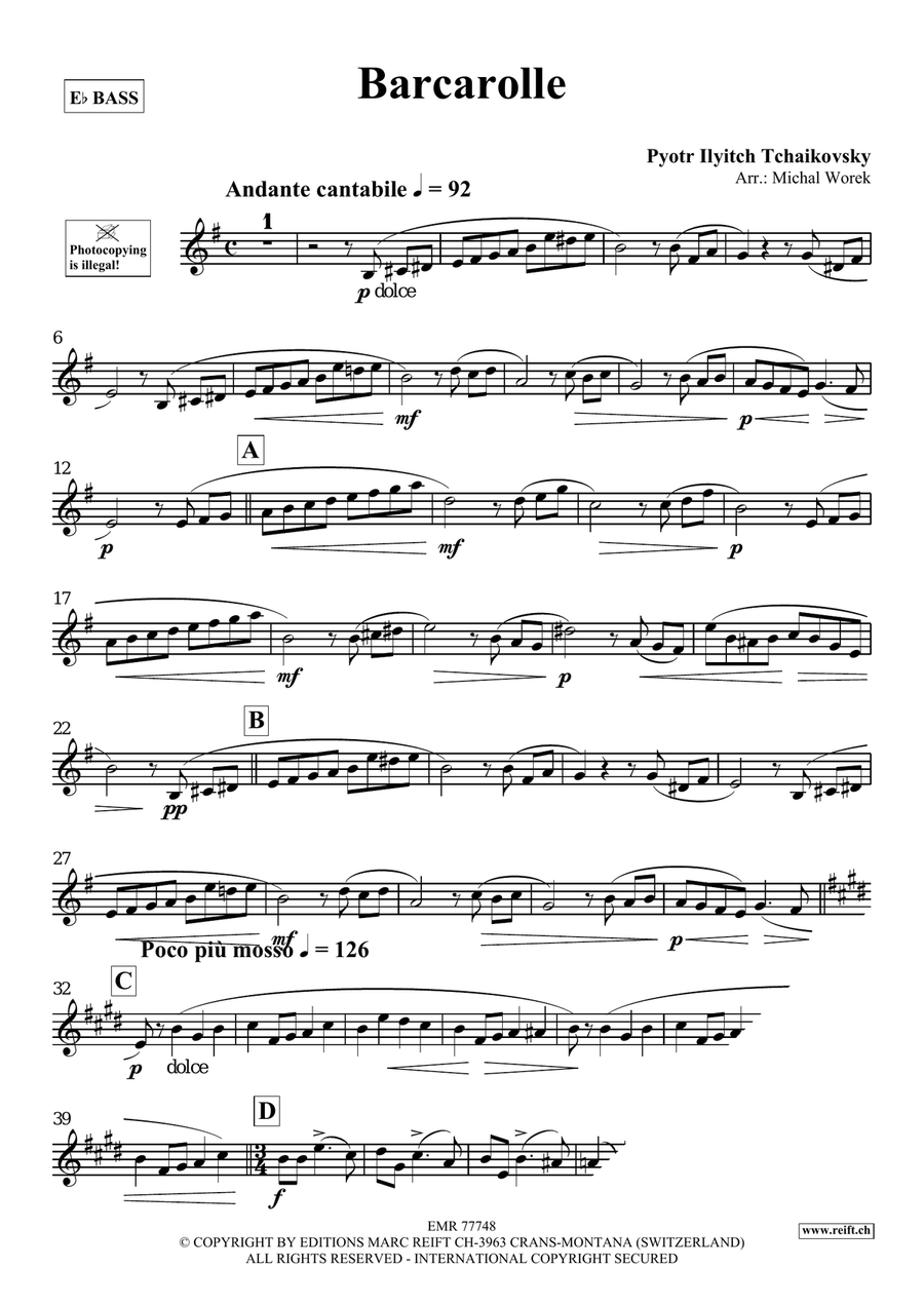 Barcarolle Barcarolle Voice Solo scores gallery preview page 3