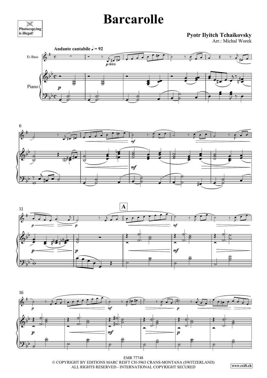 Barcarolle Barcarolle Voice Solo scores gallery preview page 4