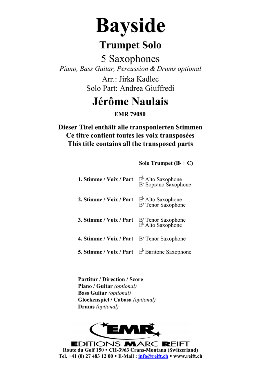 Bayside Bayside Saxophone scores gallery preview page 2