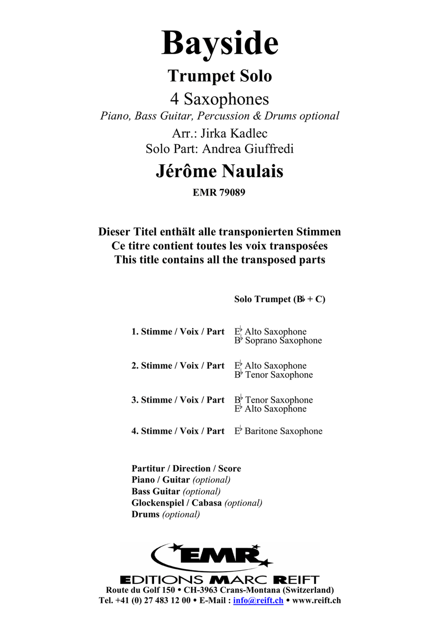 Bayside Bayside Saxophone scores gallery preview page 2