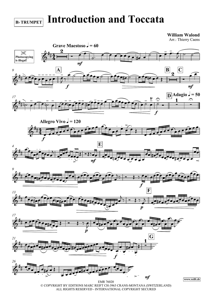 Introduction and Toccata Introduction and Toccata Trumpet Solo scores gallery preview page 3