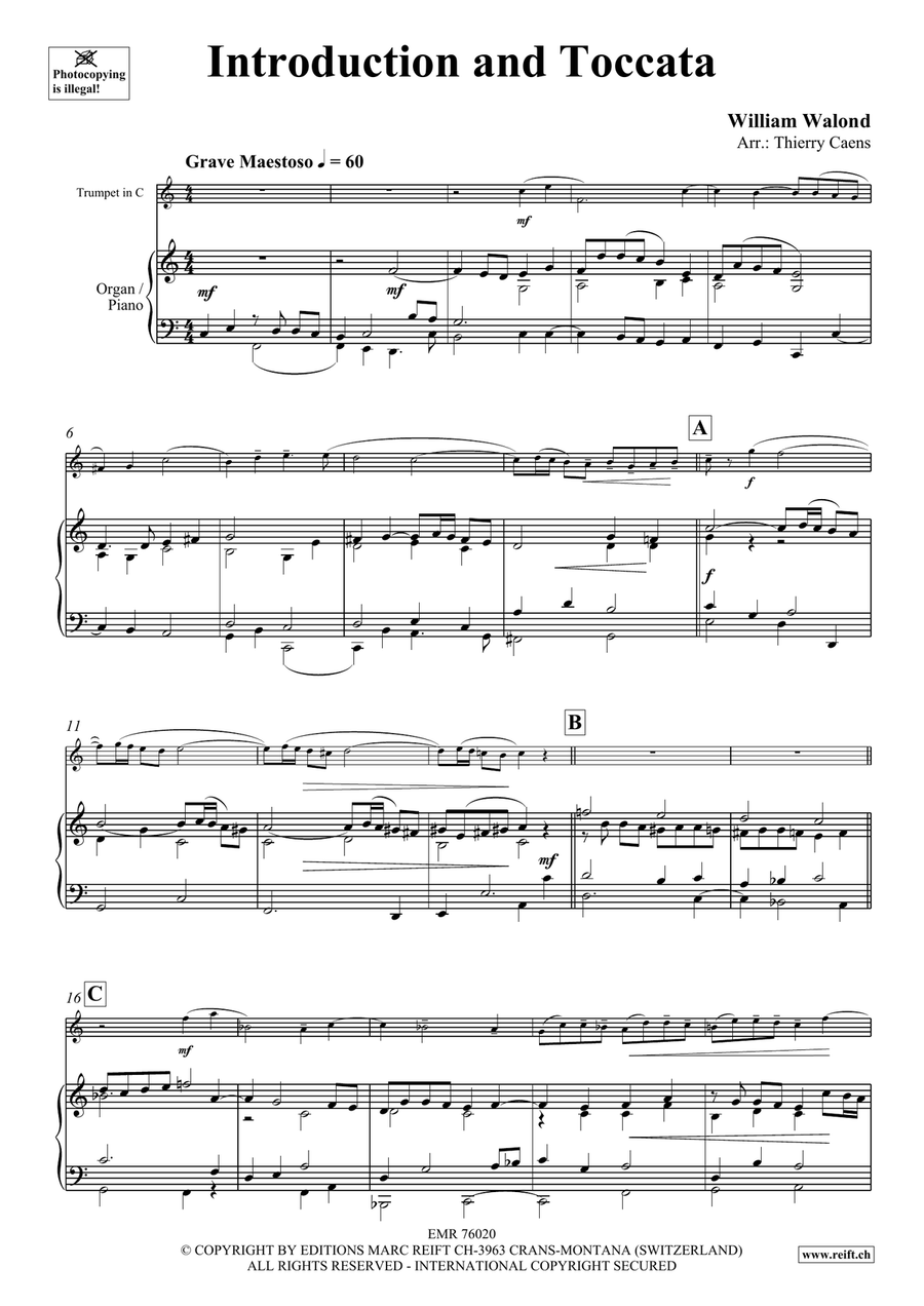 Introduction and Toccata Introduction and Toccata Trumpet Solo scores gallery preview page 4