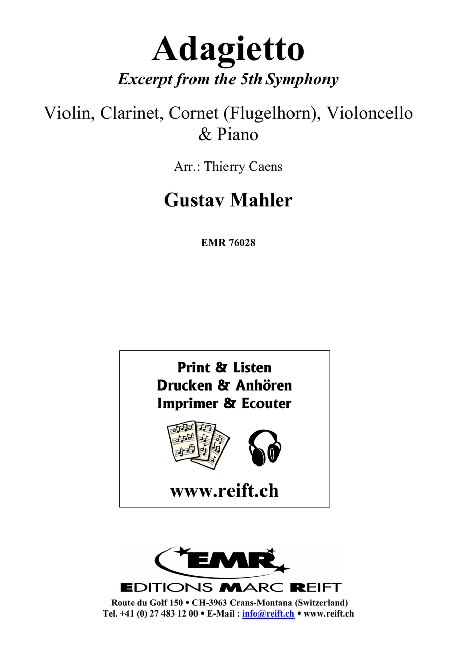 Adagietto Adagietto Clarinet scores gallery preview page 2