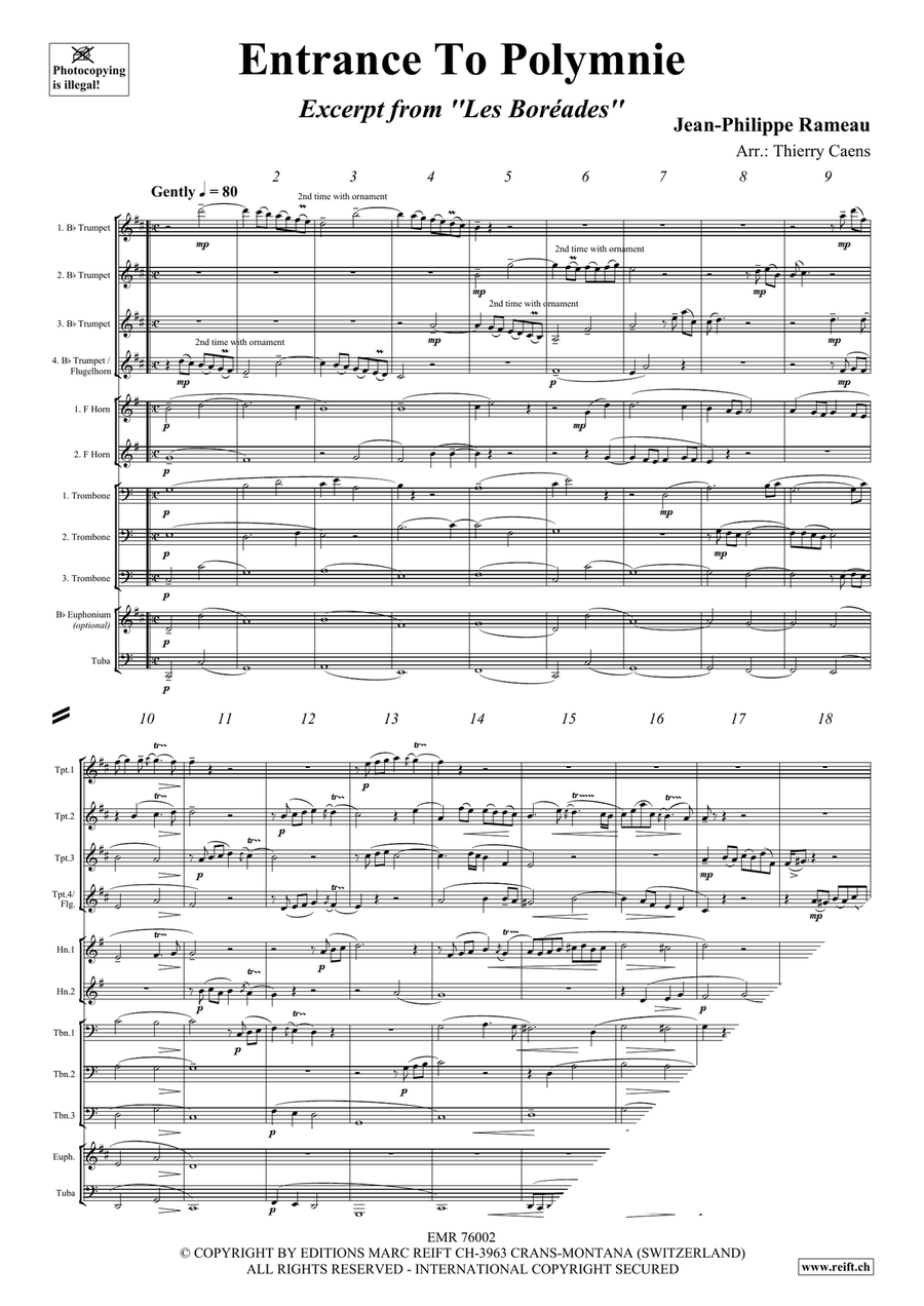 Entrance To Polymnie Entrance To Polymnie Score scores gallery preview page 3