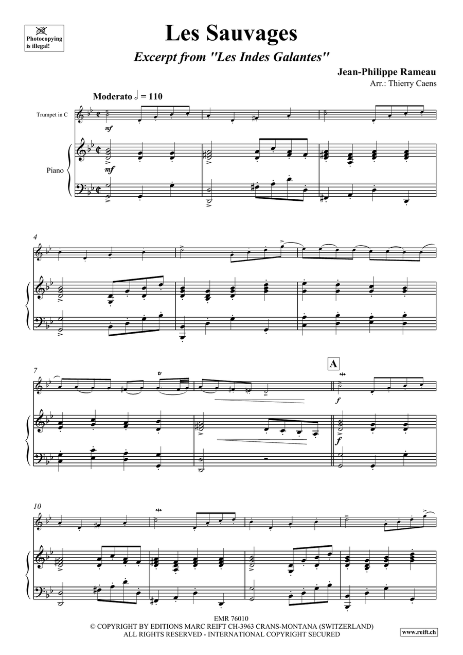 Les Sauvages Les Sauvages Trumpet Solo scores gallery preview page 3