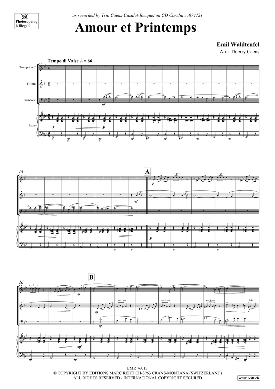 Amour et Printemps Amour et Printemps Horn scores gallery preview page 3