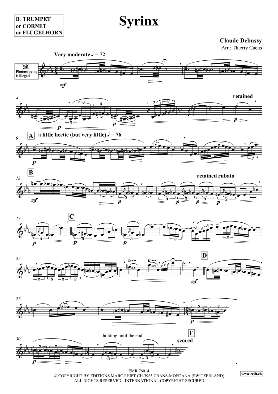 Syrinx Syrinx Cornet scores gallery preview page 3