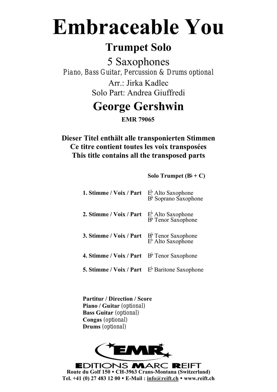 Embraceable You Saxophone scores gallery preview page 2
