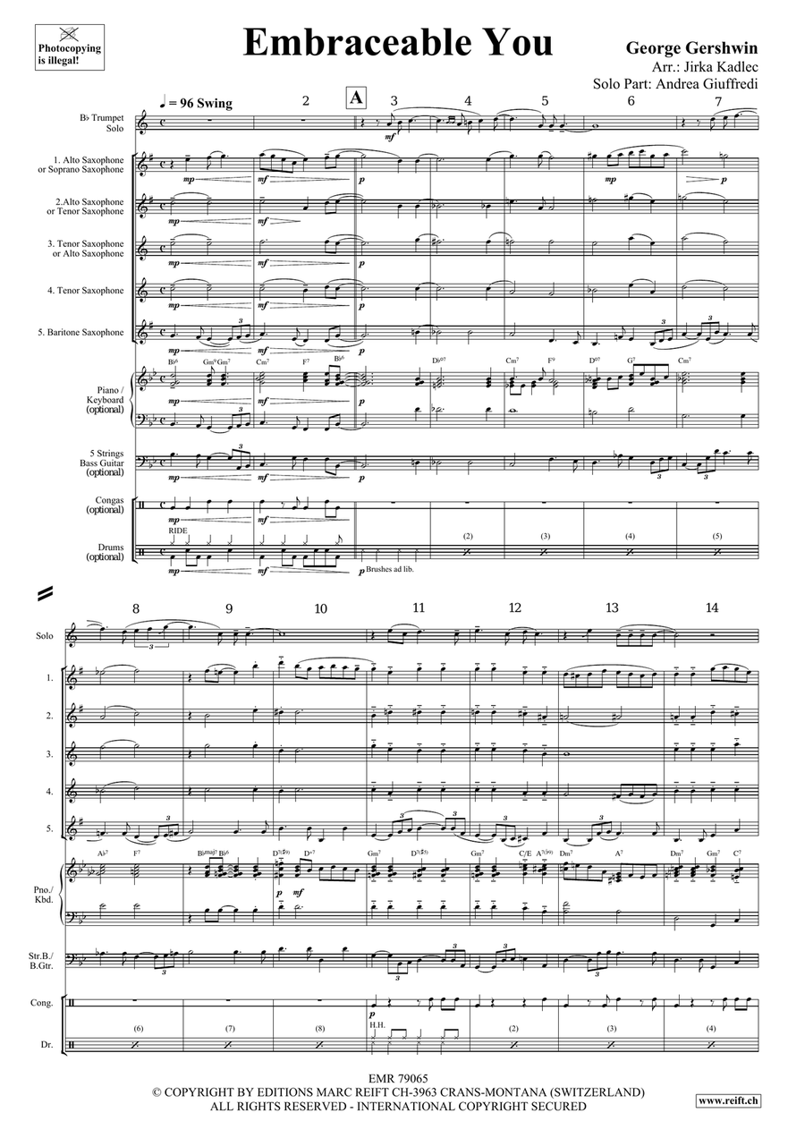 Embraceable You Saxophone scores gallery preview page 4