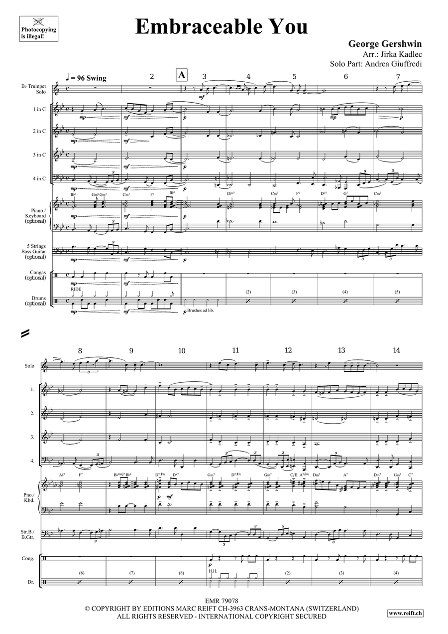 Embraceable You Embraceable You Brass Quartet scores gallery preview page 4