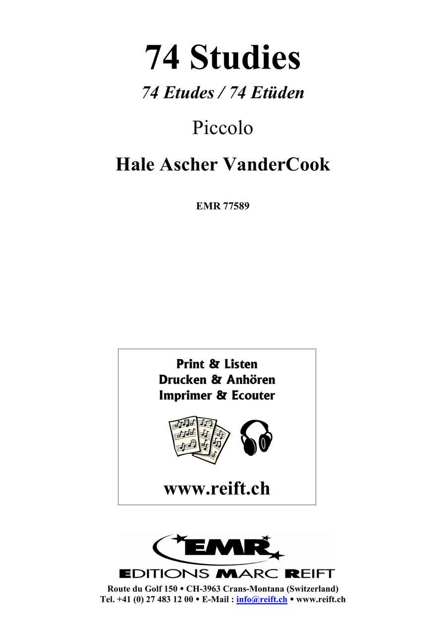 74 Studies 74 Studies Piccolo scores gallery preview page 2